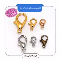 قفل طوطی نقره ای برنز و طلایی