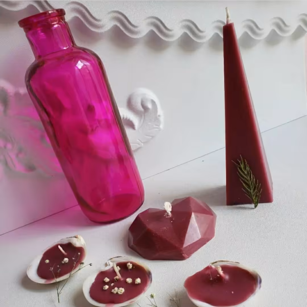 شمع بنفش مدل دلربا و بهاری مدل پنج عددی