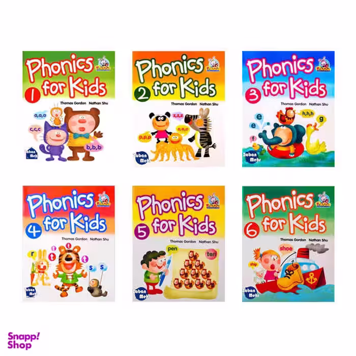 کتاب Phonics for Kids Book Series اثر جمعی از نویسندگان انتشارات زبان مهر 6 جلدی