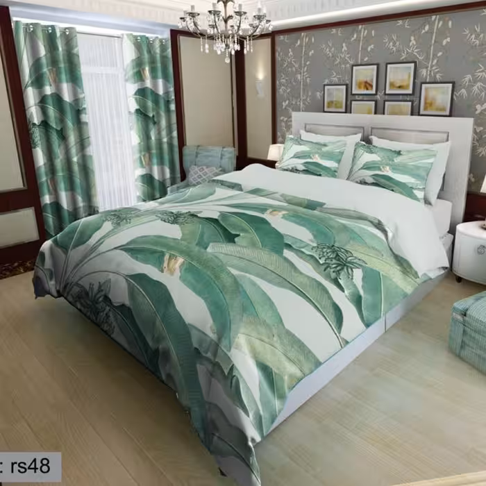 سرویس روتختی 2 نفره تنسل چاپی برندترک لند(Turk Land) rs 48