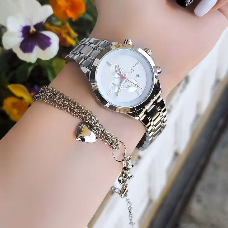 ست ساعت سیتیزن نقره ای