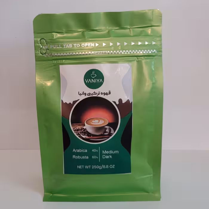 قهوه ترکیبی وانیا 60 درصد روبوستا 40 درصد عربیکا
