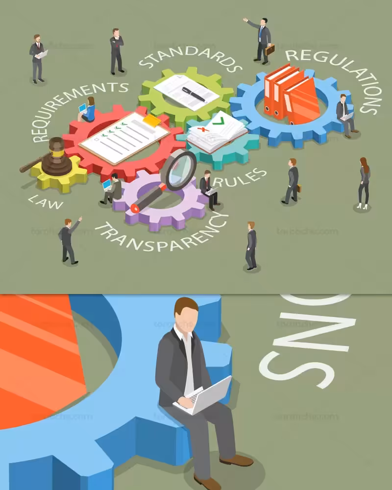 وکتور دادگستری ایزومتریک | گرافیک با طعم تربچه