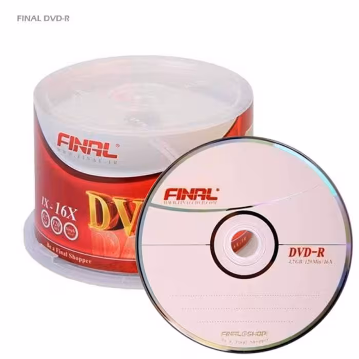 دی وی دی خام فینال مدل DVD-R بسته 10 عددی