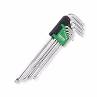 سری آلن فوق بلند ستاره ای تاپ تول مدل GAAL0915  TOPTUL 9 Piece Short Star Key Wrench Set