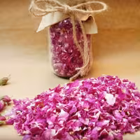 گل محمدی پاک شده و تمیز  200 گرم 