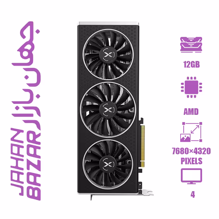 کارت گرافیک استوک ایکس اف ایکس XFX Qick RX 6700xt ظرفیت 12 گیگابایت