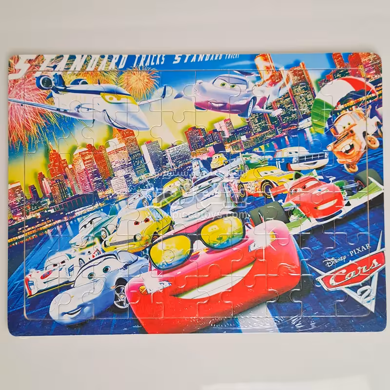 پازل چوبی کودک مدل ماشین مک کوئین کد 4324383