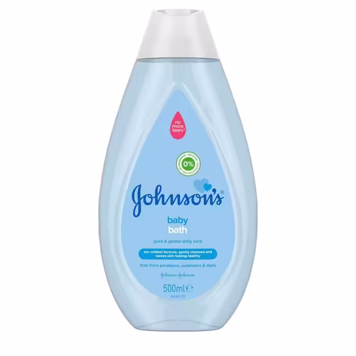 شامپو بدن کودک 500 میلی لیتر آبی شفاف جانسون johnson