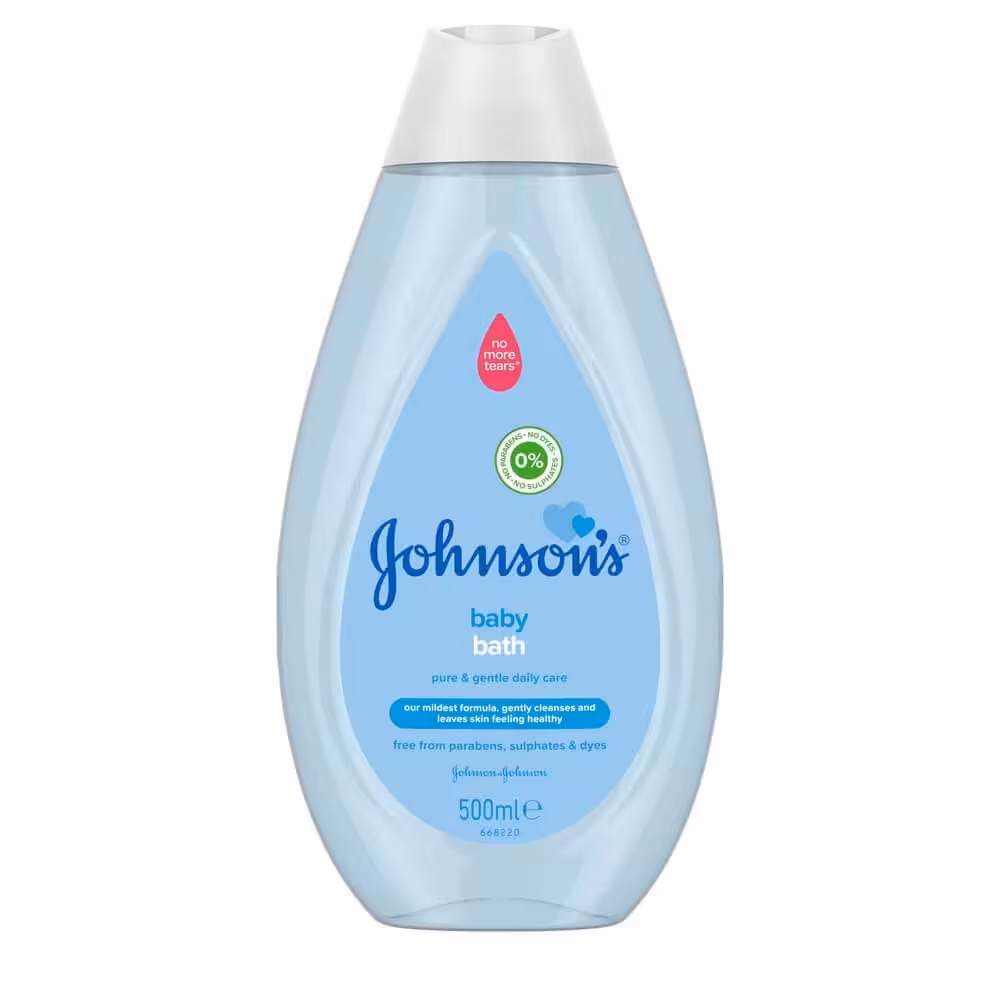 شامپو بدن کودک 500 میلی لیتر آبی شفاف جانسون johnson