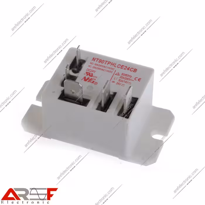 رله کولری NT90TPHLCE24CB مدل شاخکدار گوشواره ای با 24 ولت 40_30 آمپر - فروشگاه عارف الکترونیک