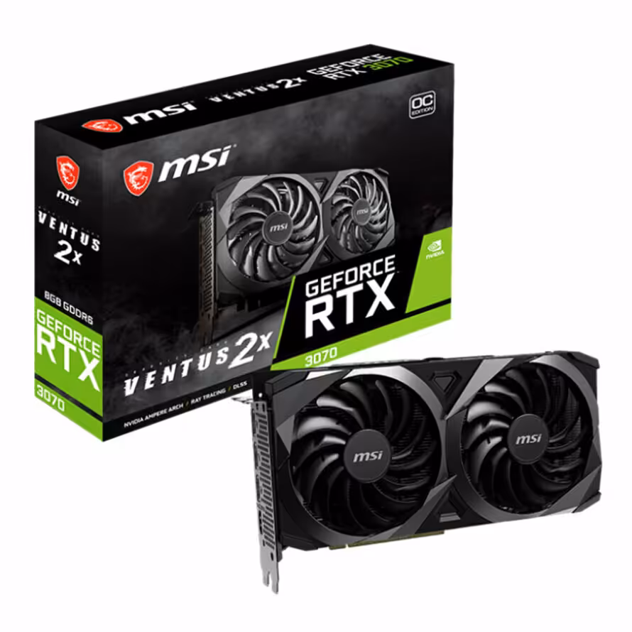 کارت گرافیک ام اس آی RTX 3070 VENTUS 2X 8G OC LHR