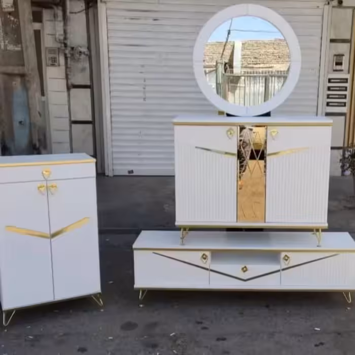 کنسول اینه میز تلویزیون ست هم فقط 4500 با بهترین کیفیت وجنس 4332جص