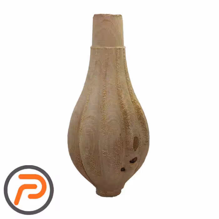 پایه چوبی خمره ای شیاردار 20 سانتیمتر