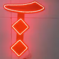 تابلو ال ای دی عدد100 ابعاد 30در40سانت