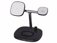 شارژر وایرلس رومیزی چهارکاره 15 وات گوشی آیفون، اپل واچ، قلم لمسی و ایرپاد ویوو M8