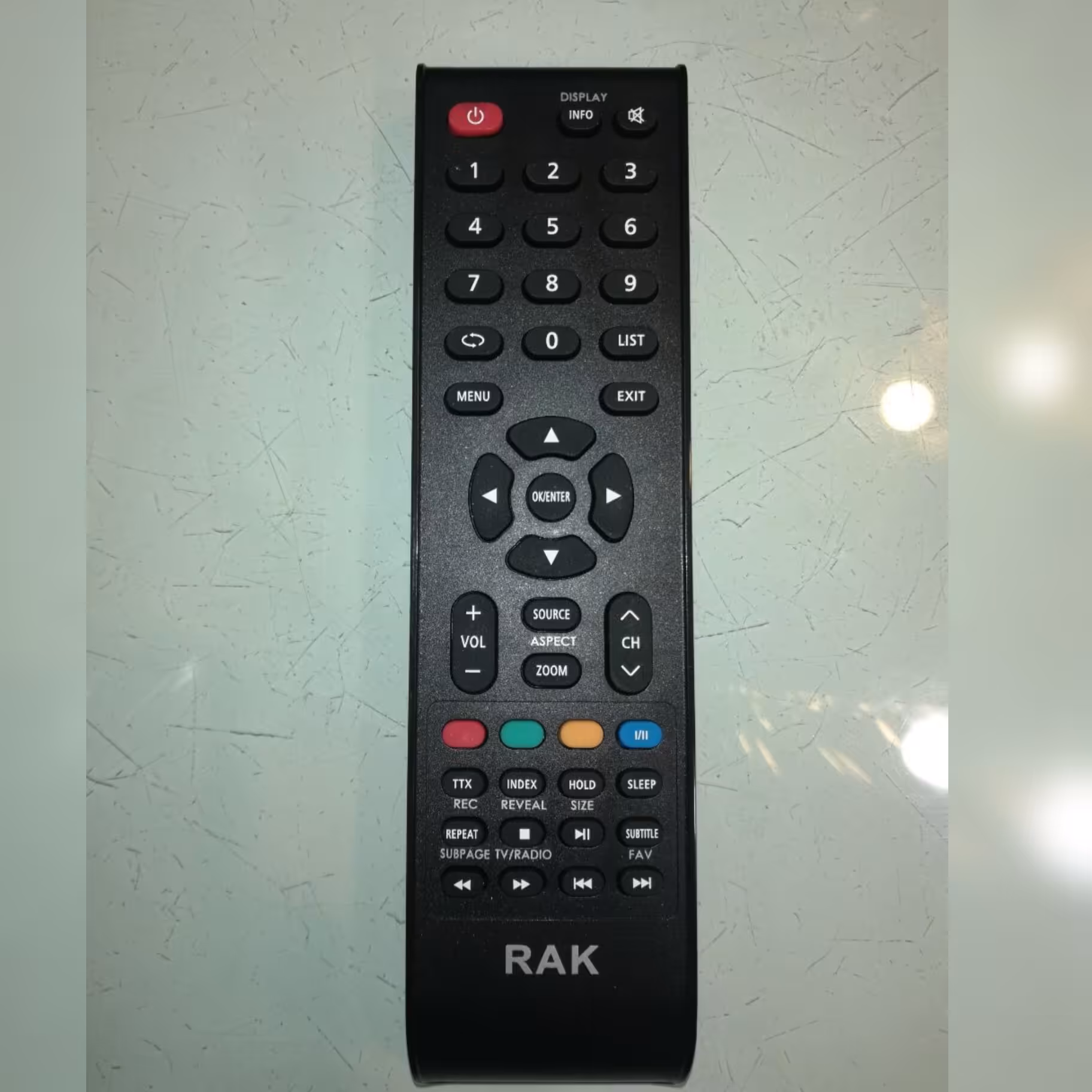 کنترل شرکتی تلویزیون و  ال ای دی راک  Rak