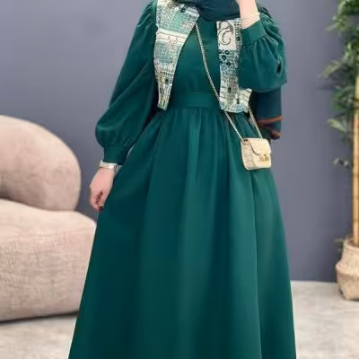 پیراهن عروسکی و جلیقه