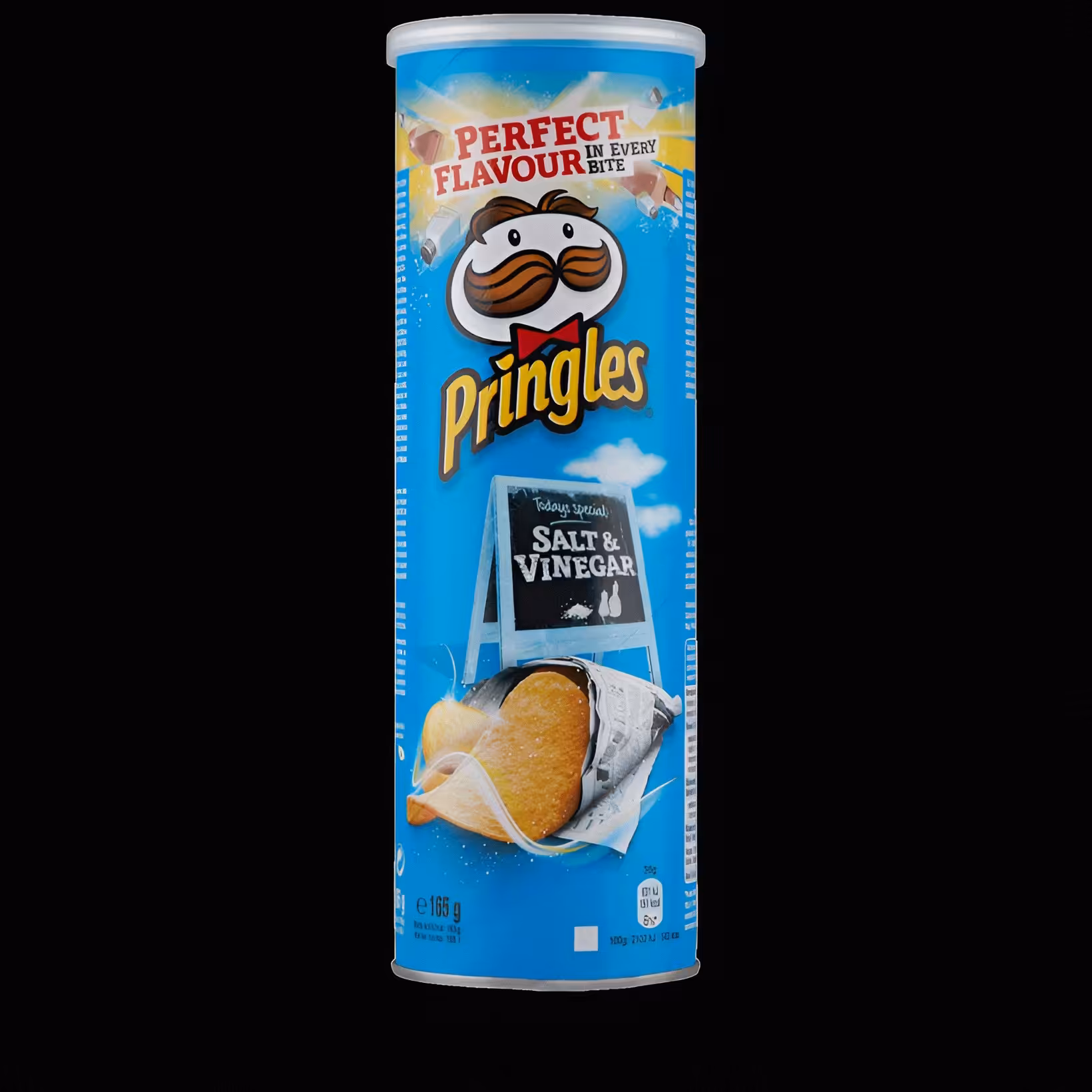 چیپس پرینگلز با طعم سرکه نمکی 165 گرمی