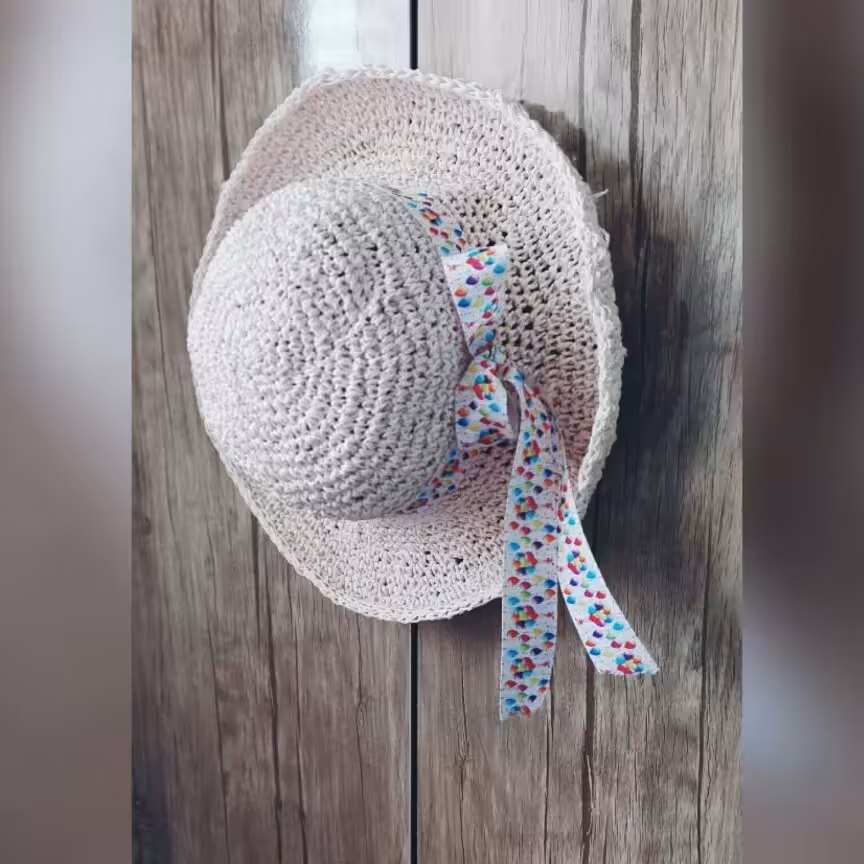 کلاه تابستانی قلاب بافی