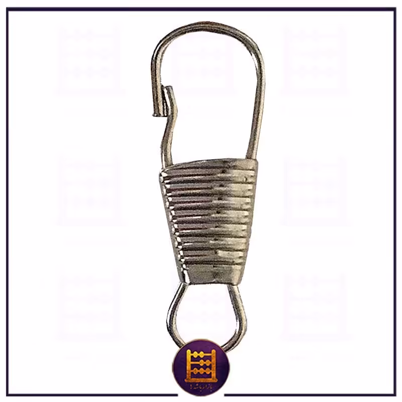 مدبر بافتی فلزی سایز کوچک رنگ نیکل نقره ای  بسته 10 عددی