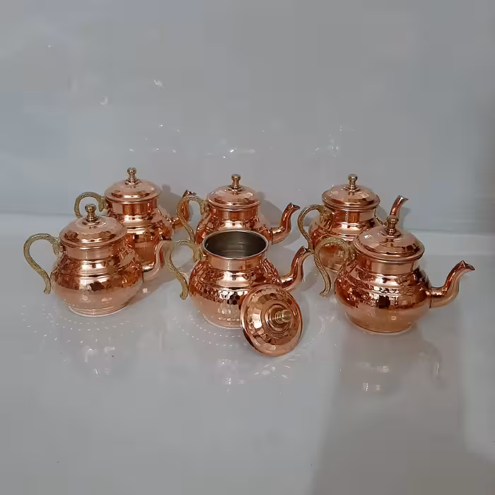 قوری زعفران دم کن مسی