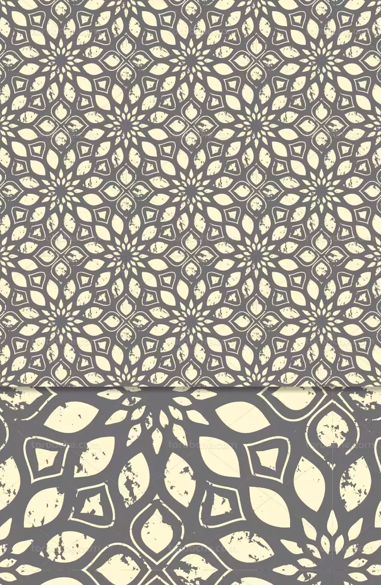 وکتور پترن طرح گل طوسی | گرافیک با طعم تربچه