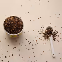 کنجد قهوه ای خام (100 گرم)