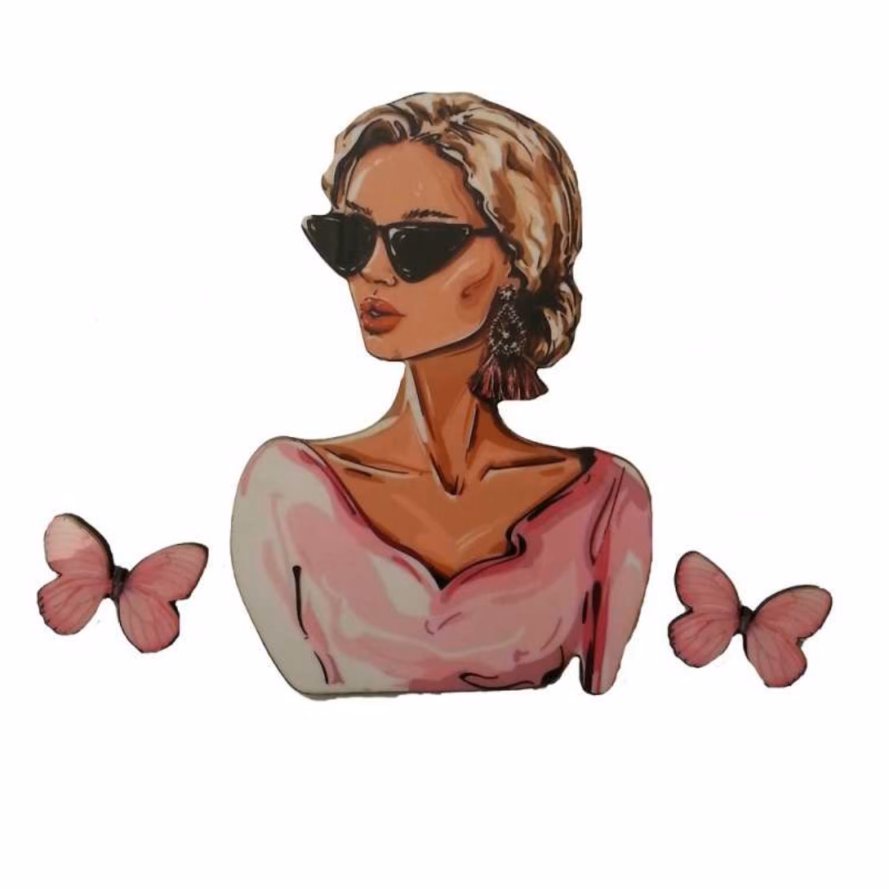 تاپر تزیین کیک بهگز مدل دختر Hightمجموعه 3 عددی