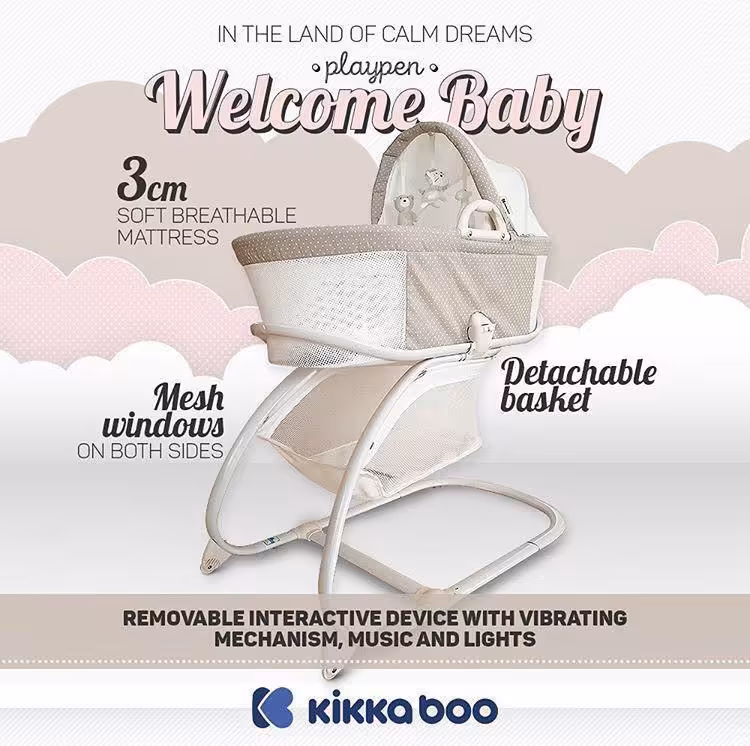 تخت کنار مادر کیکابو Kikkaboo مدل Welcome Baby