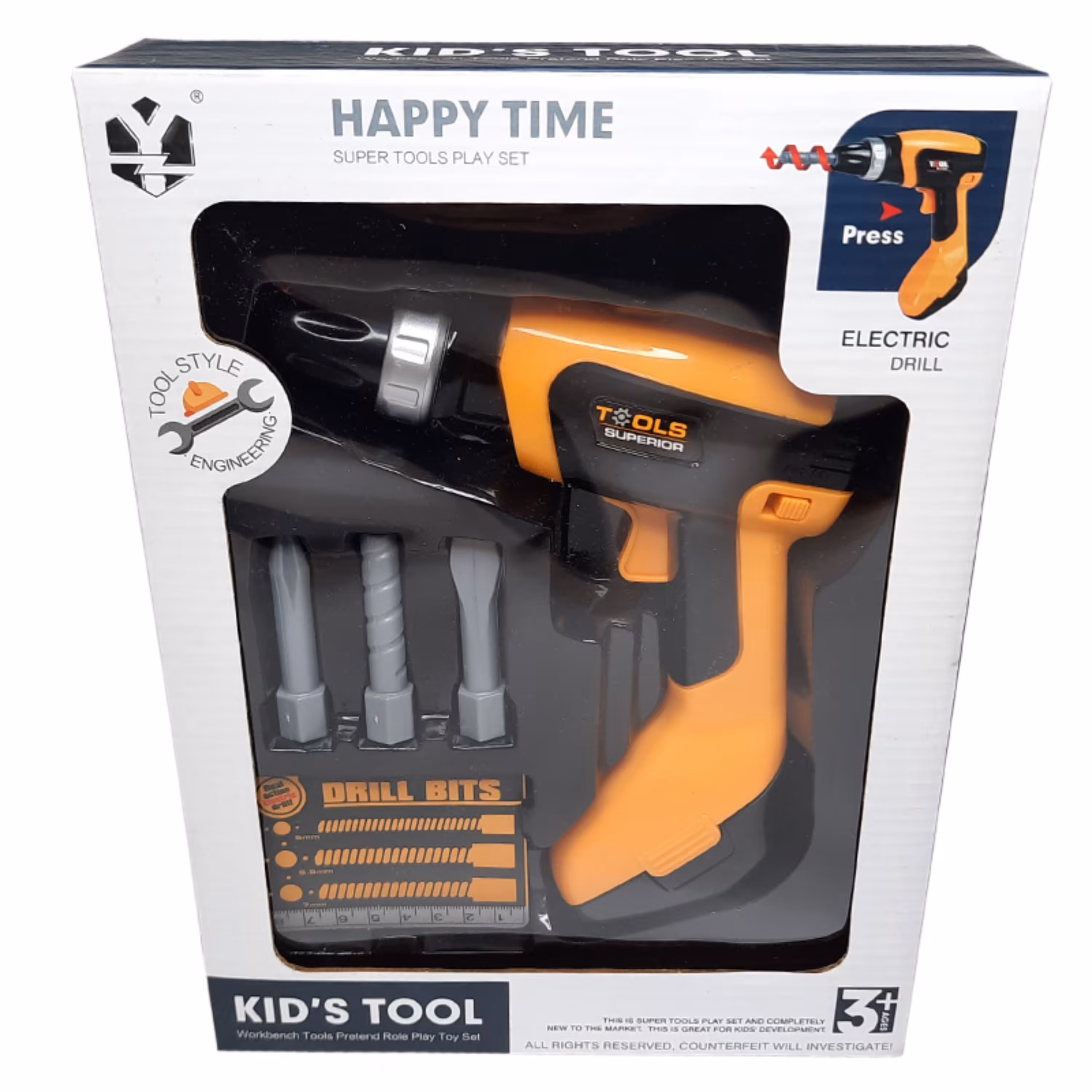 اسباب بازی ست ابزار مدل دریل باتری خور کد 105 