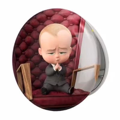 آینه جیبی خندالو طرح بچه رئیس Boss Baby مدل تاشو کد 12525