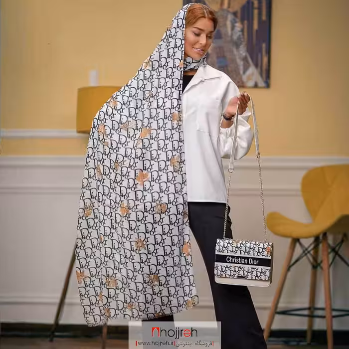 اطلاعات ، قیمت و خرید ست شال و‌کیف پاسپورتی طرح DIOR کد RO49