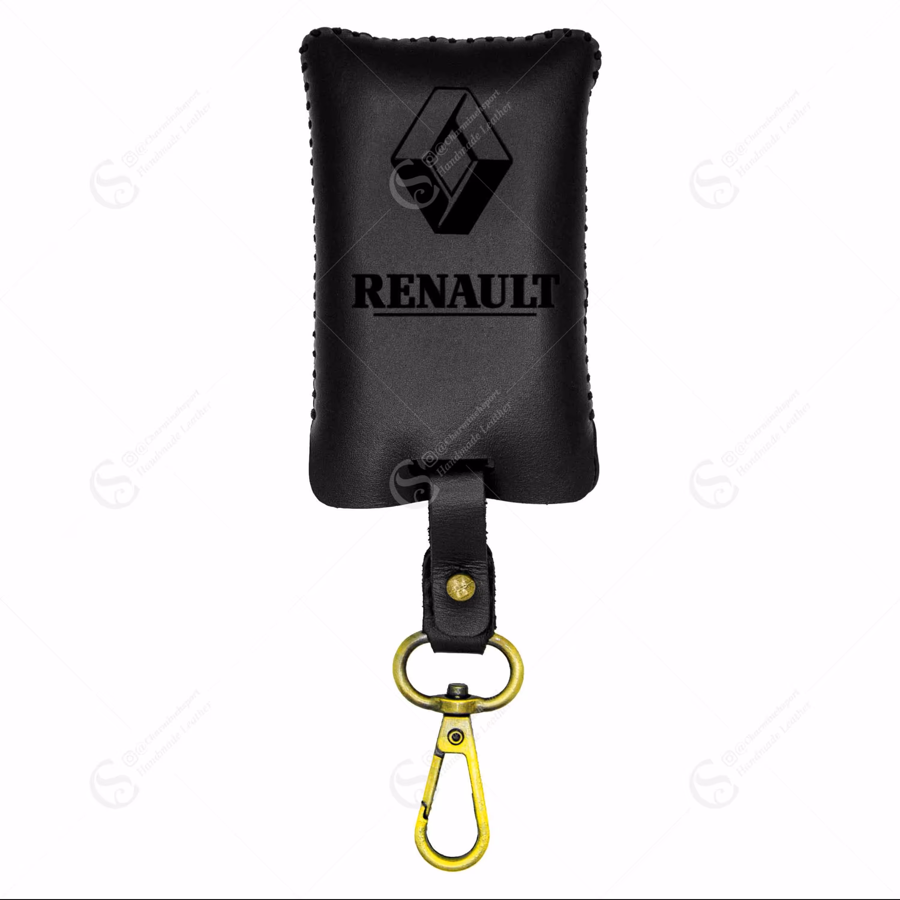 جاسوییچی چرم طبیعی گاوی مشکی مناسب رنو فلوئنس و کپچر