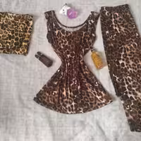 لباس ست پلنگی جنس نخ پنبه