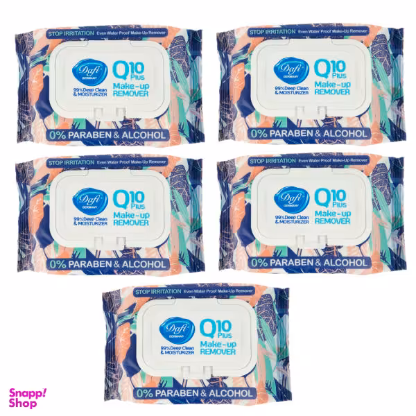 دستمال مرطوب دافی (Dafi) مدل Q10 مجموعه 5 عددی