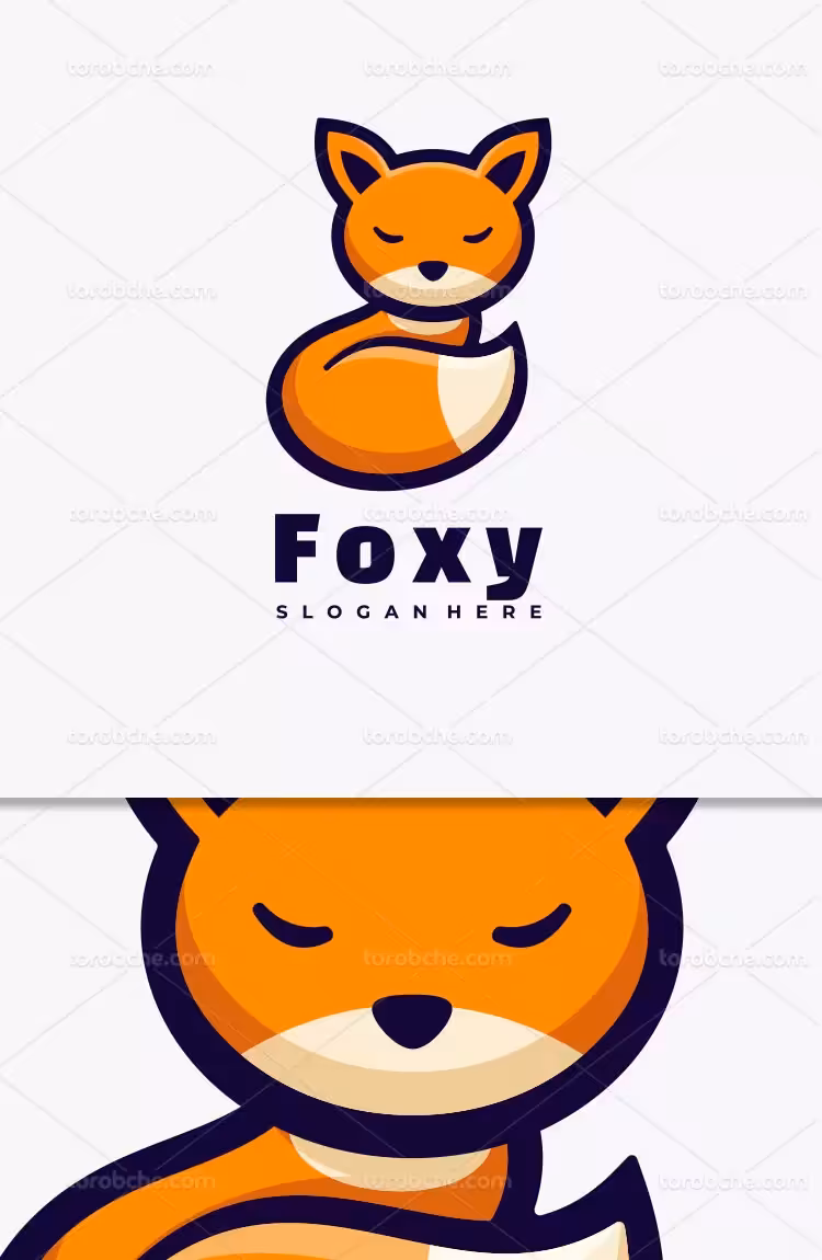 وکتور لوگو روباه با کیفیت | گرافیک با طعم تربچه