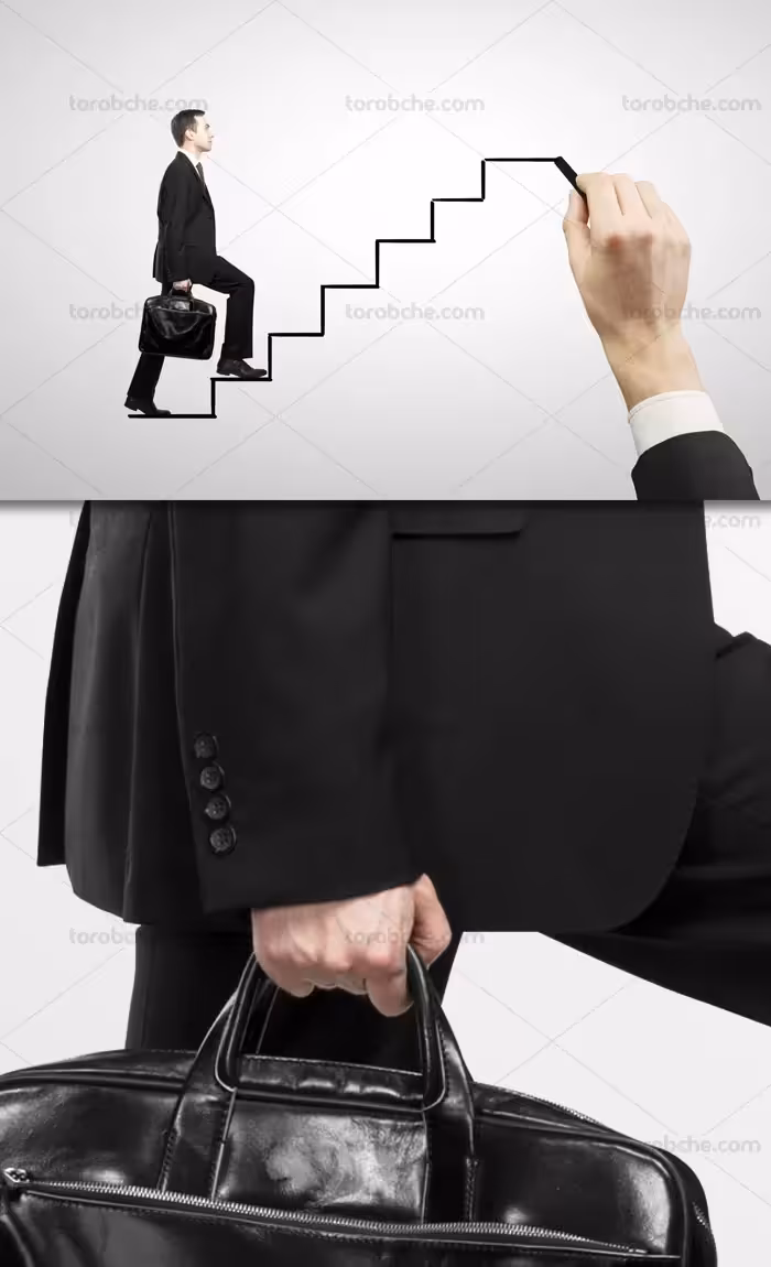 عکس با کیفیت پیشرفت پلکانی در کسب و کار | گرافیک با طعم تربچه