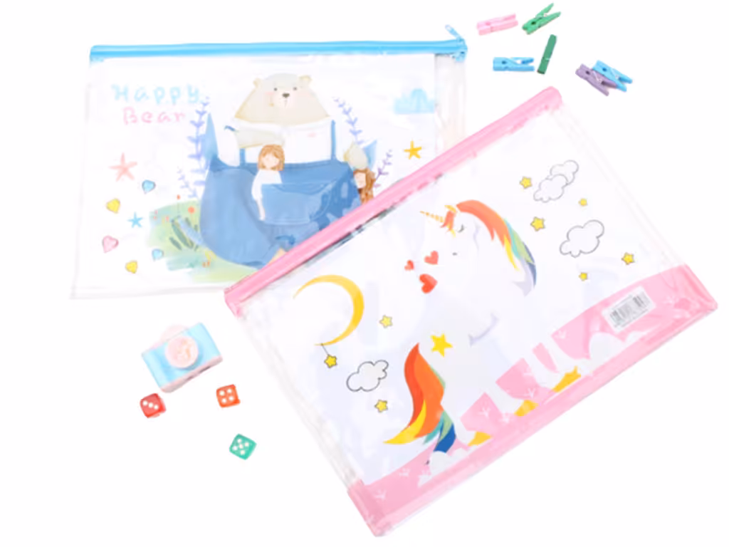 پوشه زیپ دار شفاف