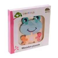 پازل چوبی جاگذاری طرح قورباغه کد 1626