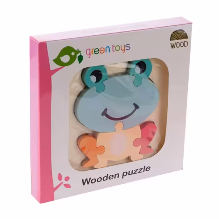 پازل چوبی جاگذاری طرح قورباغه کد 1626