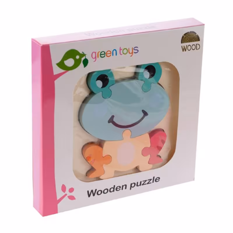 پازل چوبی جاگذاری طرح قورباغه کد 1626