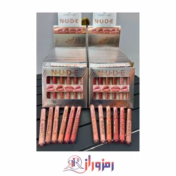 رژلب مایع نود گلدن رز پک 6 عددی