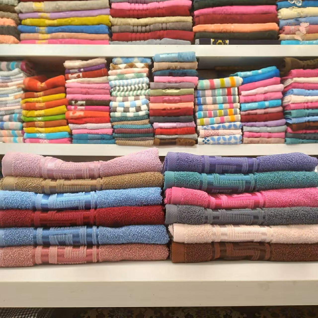 حوله دستی دو رو نخ 