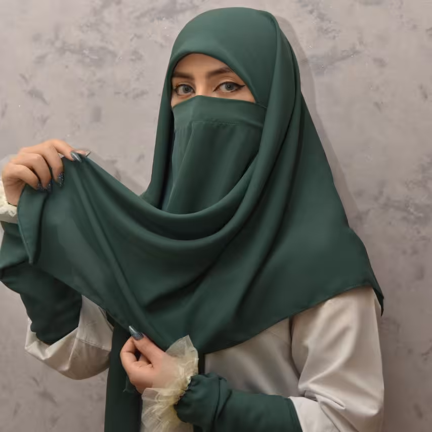 ست روسری  ساق دست و پوشیه قواره 120