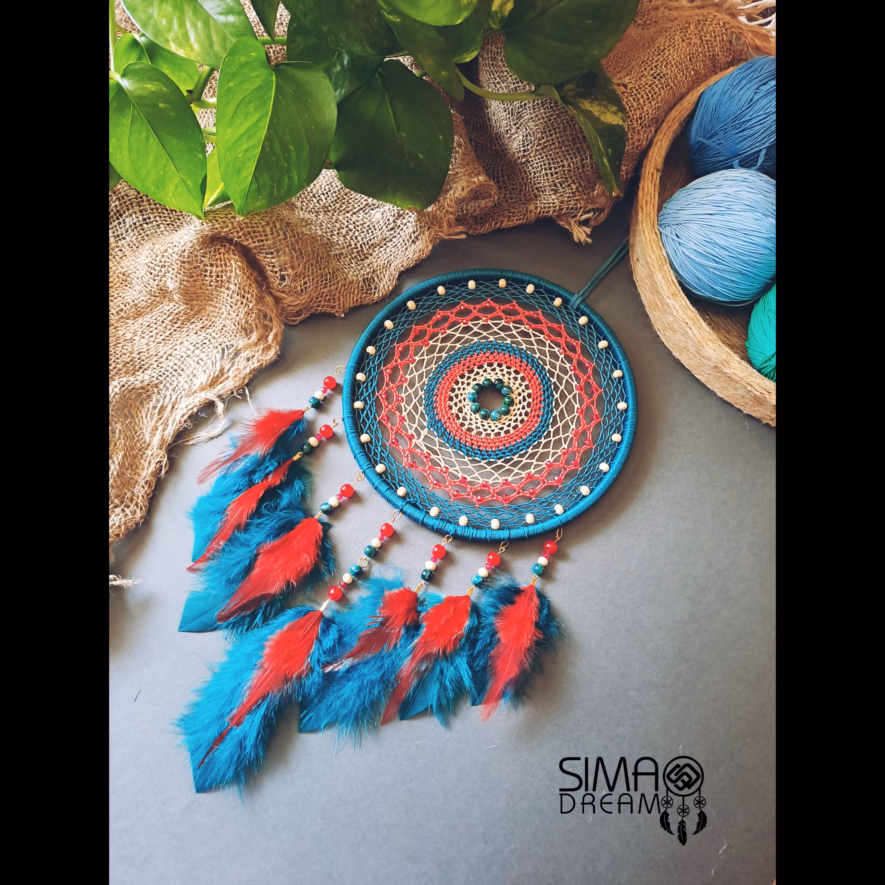 دریم کچر دستساز سبز کله غازی و مرجانی  با ارسال رایگان