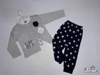 سه تکه طرح گل نی نی ناز کد361