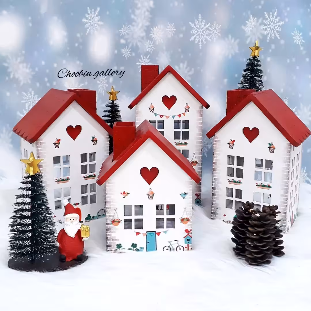 جاشمعی و جاعودی فانتزی چوبی طرح کلبه