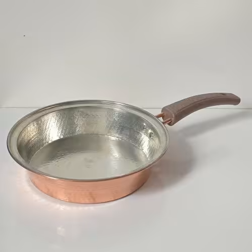 ماهیتابه مسی دسته پلاستیکی سایز 2  نانو شده