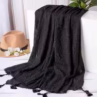 شال پلیسه پفکی ( طرح طاووس ) 